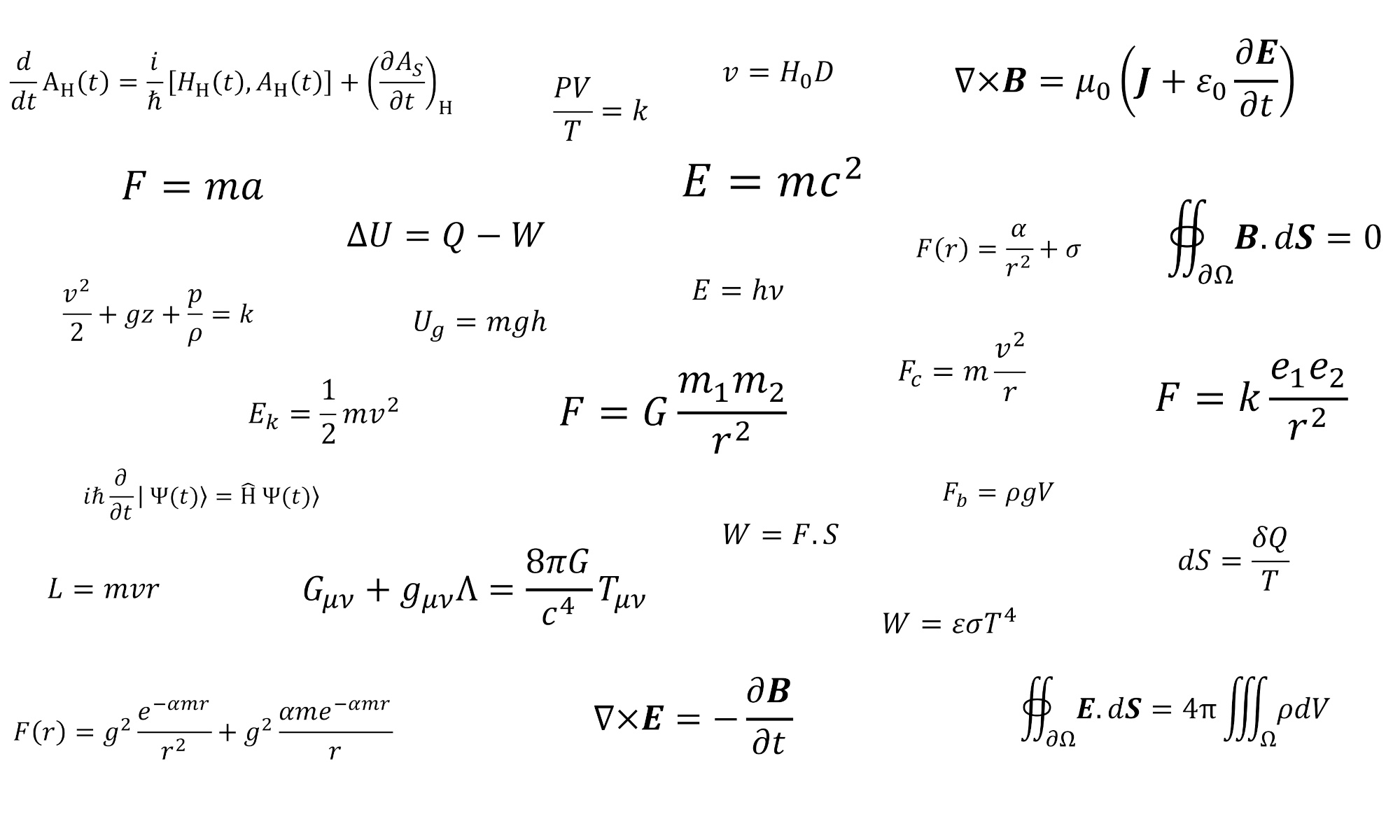 Mathematical Equations.